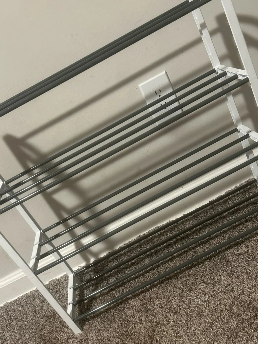 Target White & Gray 3-Tier Metal Shoe Rack